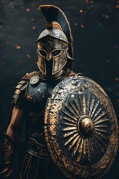 This is Leonidas, the spartan warrior. He is ready to fight for his people and for his freedom.