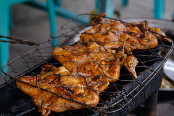 Ayam Taliwang is a typical food originating from Taliwang, West Sumbawa, West Nusa Tenggara. This food is made from chicken meat. Indonesian food.
