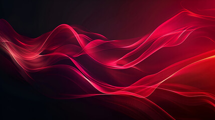 Abstract red waves on black background, beautiful modern abstract background for wallpaper, Abstract Red Shiny Background Glowing Waves Design Elegant abstract dark background design with red curves
