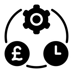 business operations glyph icon