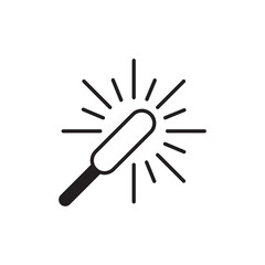 Sparkler icon design with white background stock illustration