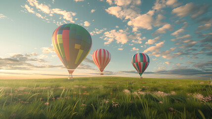 Obraz premium hot air balloon in the sky