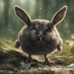 Dziwny zwierzak pół ptak pół królik