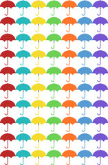 Fototapeta premium Guarda chuvas coloridos 