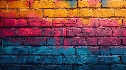Fototapeta premium brick wall with a piece of street art that has sparked a debate or controversy, highlighting the ability of street art to challenge perspectives and provoke thought.stock image