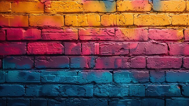 brick wall with a piece of street art that has sparked a debate or controversy, highlighting the ability of street art to challenge perspectives and provoke thought.stock image