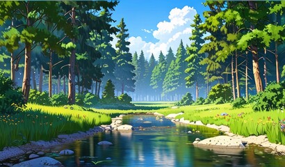 Lush Greenery Waterfront