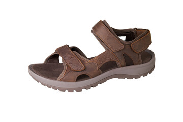 Hike sandal in leather isolated