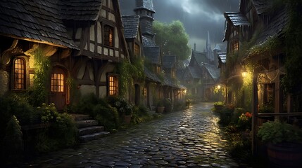 Urban Rainfall: Capturing a Rainy Night in the City
