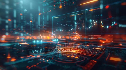 Future Trends in CACPresent a 3D futuristic graph with an upward trend and a CAC icon, highlighting emerging trends and innovations in managing CAC