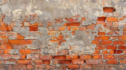 Background of old wall made of red bricks