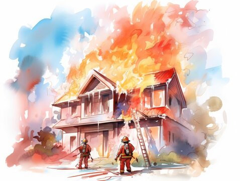 Uncluttered phoenix fire safety demo flat design front view immortal lessons theme water color Analogous Color Scheme