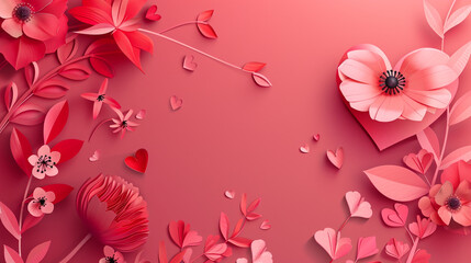 happy women's day pink background abstract