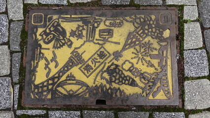 神戸のマンホール