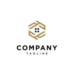 Fototapeta premium Letter V House logo icon vector template.eps