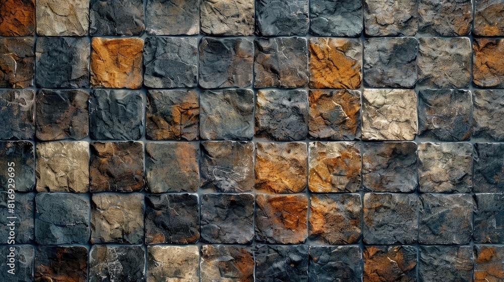 Poster background with a stone tile pattern and free space for product or advertisement design