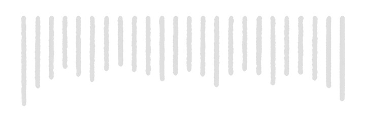 手描きの下向きに流れるグレーの垂れ線･効果線･漫符 - ショックや落ち込みのエフェクトのデザイン素材