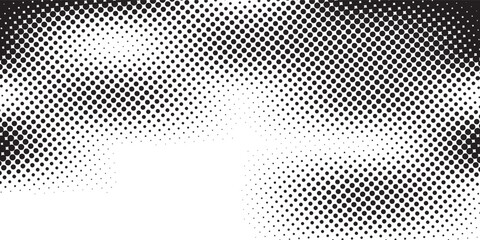 Dots Background. Points Grunge Pattern. Abstract Modern Backdrop. Fade Overlay. Vector illustration