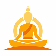  a minimalist icon representing the concept of enlightenment, set against a serene white background logo icon