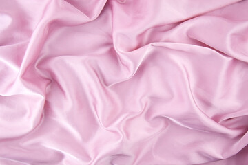 Pink chiffon fabric texture for background.