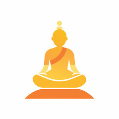  a minimalist icon representing the concept of enlightenment, set against a serene white background logo icon