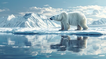 Global warming, Melting Ice Caps, Reports of accelerated melting of polar ice caps, leading to rising sea levels, loss of habitat for polar bears and other wildlife, and increased vulnerability for