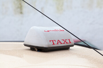 Taxi sign from Tanger