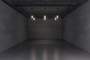 Empty Room interior design.The backdrop for Furniture,Accessories,Appliances,light,booth.Hall for activity,meeting.Big room for entertainment,event,sports.Indoor  for living room,office.3d render.