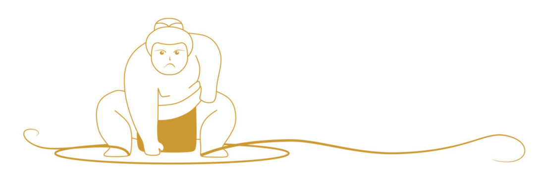 recommend clip art: line art sumo 