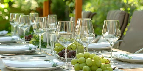 Summer Brunch Party Table Setting: Al Fresco Celebration. Concept Outdoor Dining, Summer Brunch, Table Decor, Al Fresco Living, Party Planning