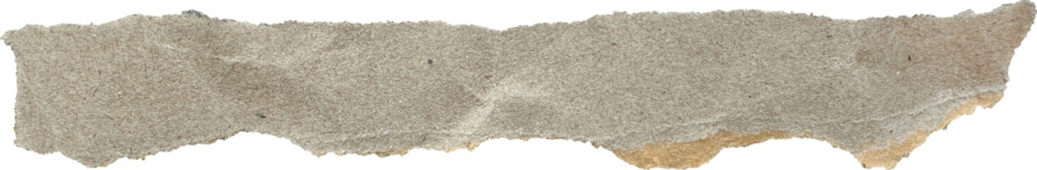 Brown Textured Torn Crumpled Old Craft Paper Piece