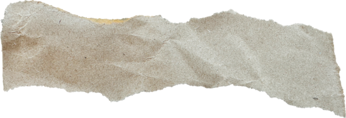 Brown Textured Torn Crumpled Old Craft Paper Piece