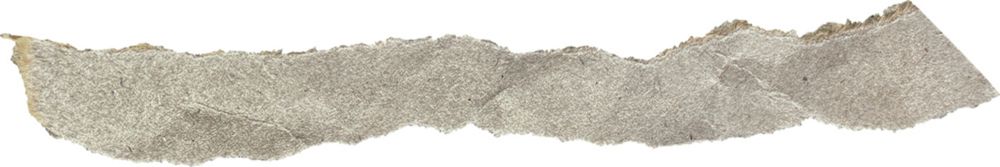 Brown Textured Torn Crumpled Old Craft Paper Piece