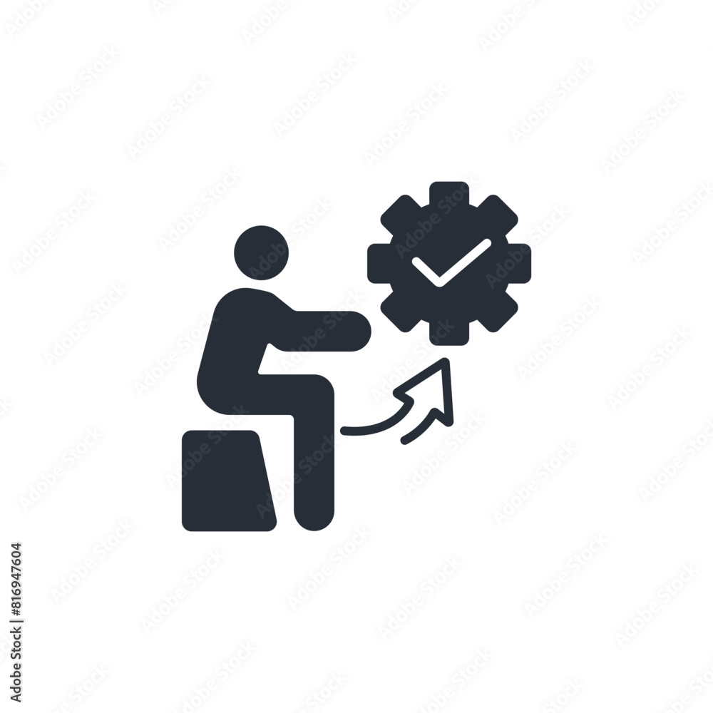 Poster development icon. vector.editable stroke.linear style sign for use web design,logo.symbol illustrati