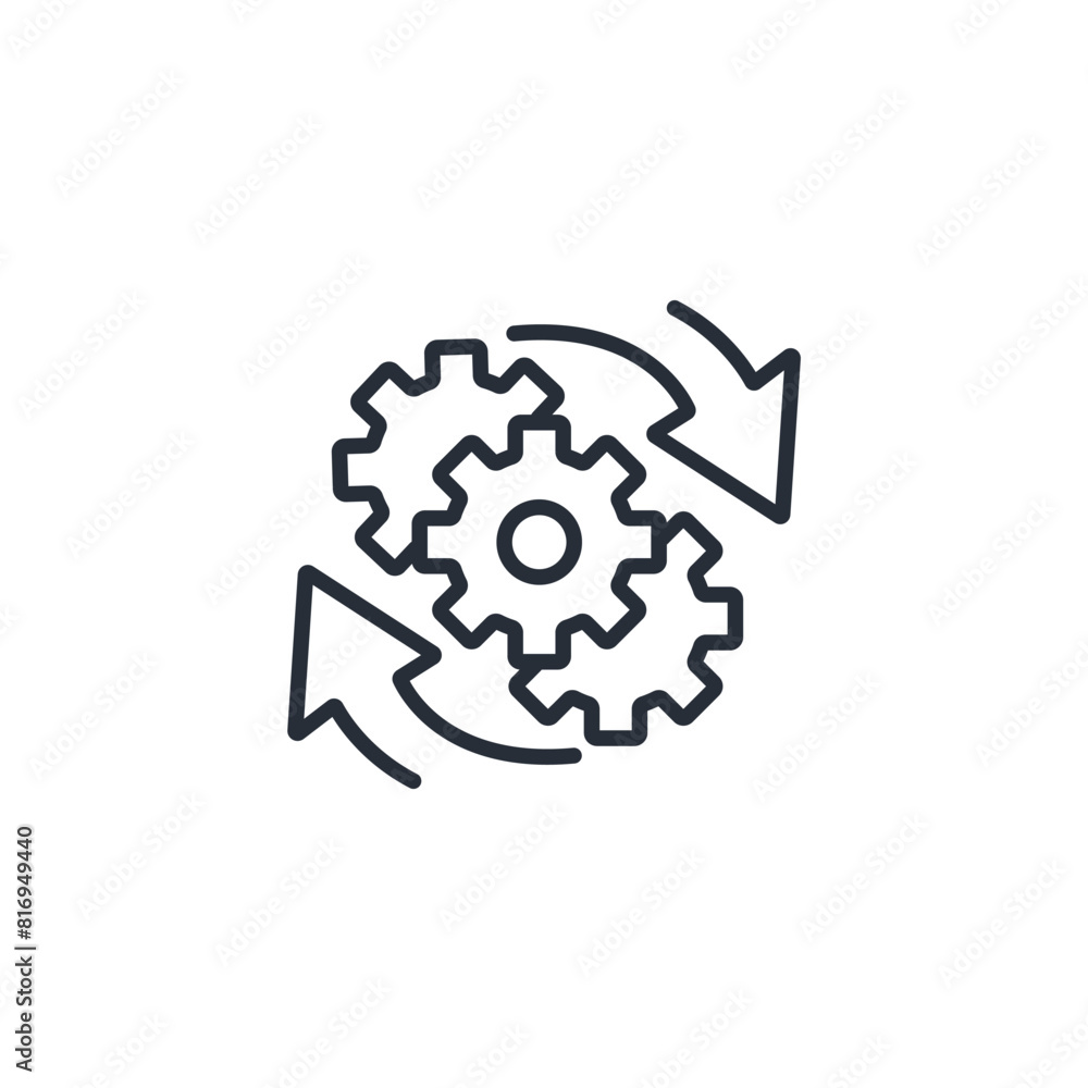 Aufkleber optimisation icon. vector.editable stroke.linear style sign for use web design,logo.symbol illustrat