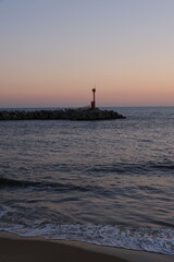 lighthouse at sunset
