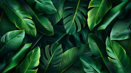 green leaves background