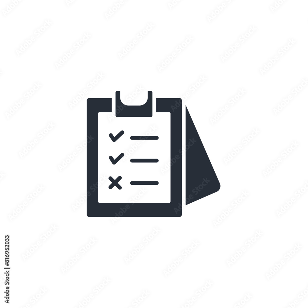 Poster to do list icon. vector.editable stroke.linear style sign for use web design,logo.symbol illustratio