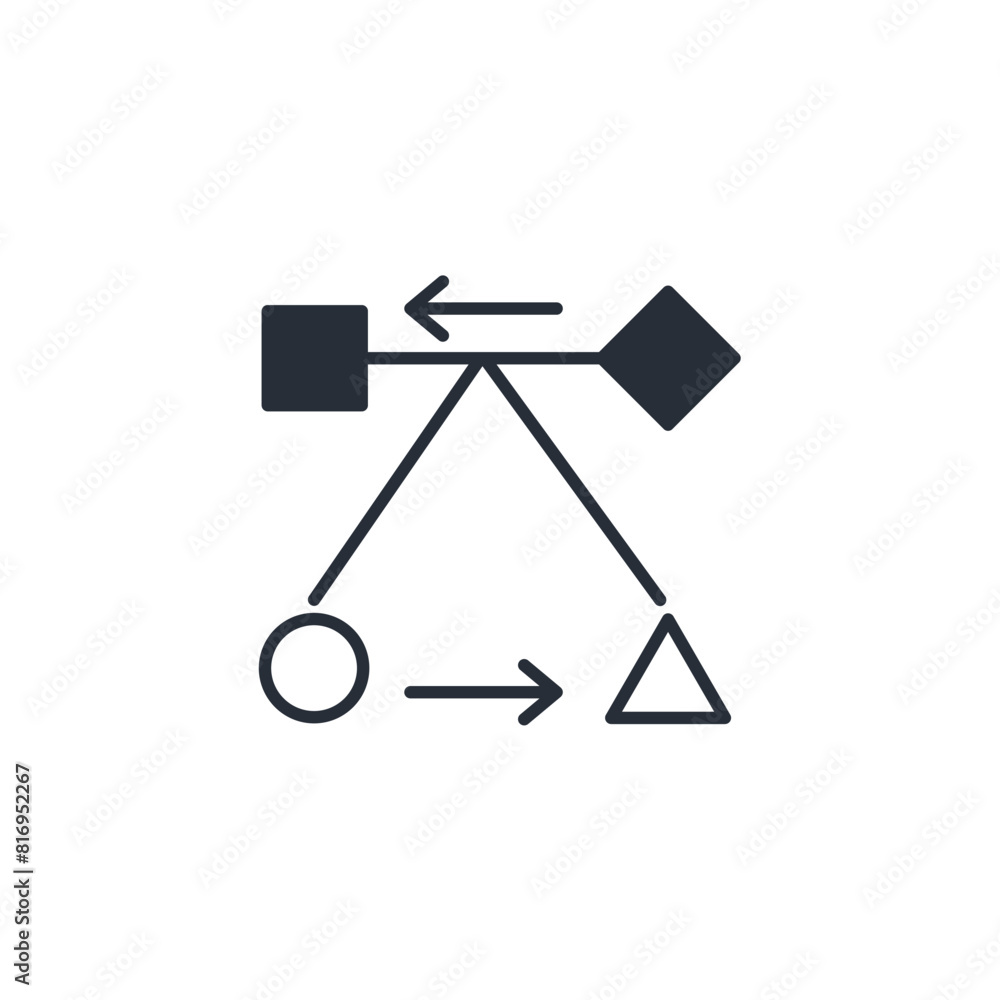 Poster workflow icon. vector.editable stroke.linear style sign for use web design,logo.symbol illustration.