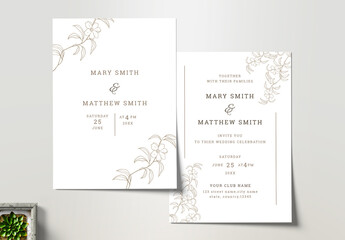 Wedding Invitation Card Layout