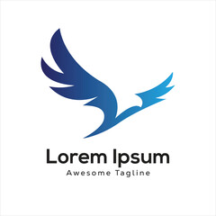 Creative eagle bird logo design icon