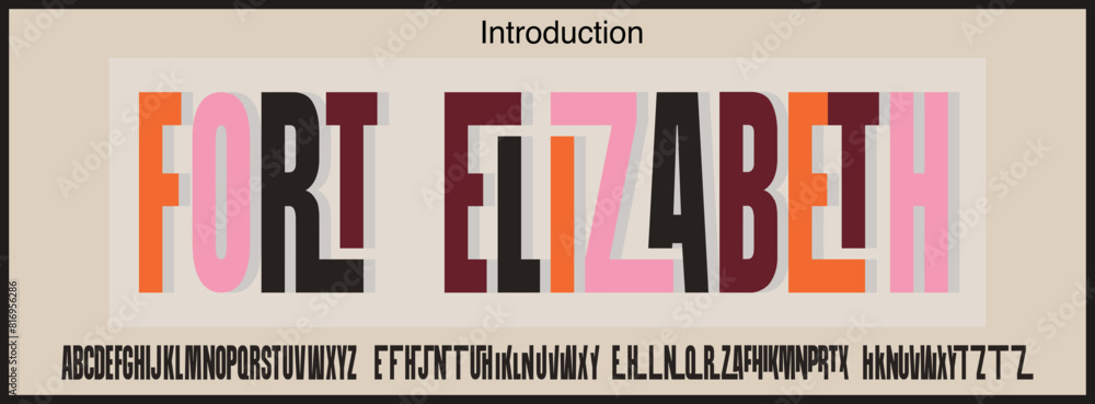 Poster condensed bold vector font. alphabet font with strong and bold character. uppercase set with variati