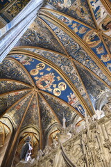 Voûtes gothiques à la cathédrale d'Albi. France