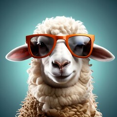 sheep with sunglasses