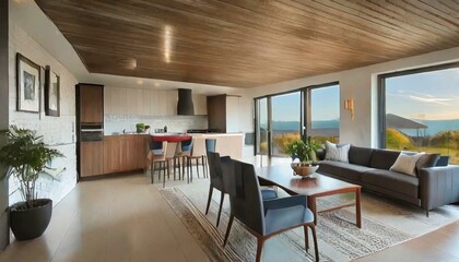 明るいリビングルーム