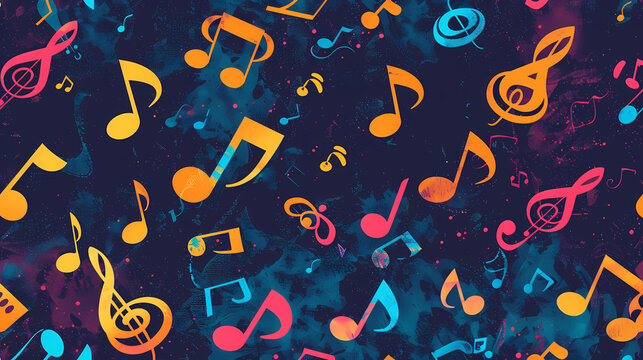 Abstract Classical music hand drawn doodle banner cartoon vector image