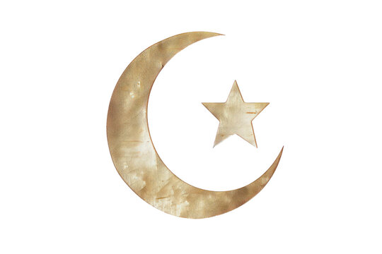 A gold star is on a gold circle, illustrations, clipart, isolated on a transparent background.
