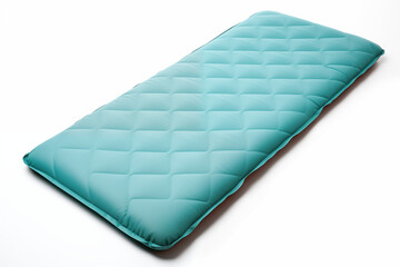 blue sleeping pad isolated on white. generative AI