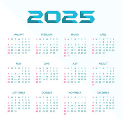 calendar for 2025