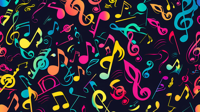Abstract Classical music hand drawn doodle banner cartoon vector image